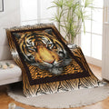 Tiger Throw Blanket Tiger Stuff Gifts for Kids Girls Boys Adults Women Men Soft Cozy Warm Plush Fluffy Fuzzy Fleece Blanket Decor 60''X80''