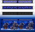 KZKR Aquarium LED Fish Tank Light 16-84 inch Remote Control Hood Lamp for Freshwater Saltwater Marine Full Spectrum Blue and White Decorations Light (Blue and White 48-60 inch)