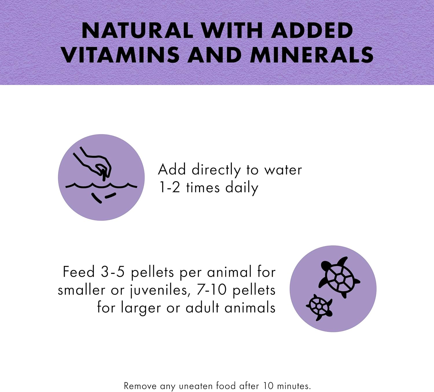 Zilla Pet Aquatic Turtle Sticks, Natural with Added Vitamins and Minerals, Nutrient-Rich Floating Food for Turtles, 4.5 oz