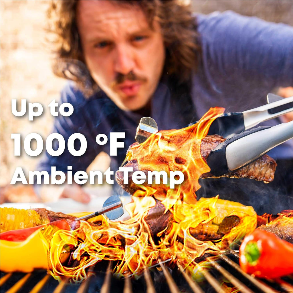 ChefsTemp ProTemp 2 Plus Needle Probe Wireless Meat Thermometer with Temperature Controller Unlimited Range Bluetooth & WiFi Enabled Smart Cooking Grilling Smoker BBQ Oven Kitchen (Stand + 1 Probe)