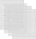 Caydo 4 Pieces 7 Count Plastic Canvas Sheets 10.5 x 13.5 Inch Plastic Mesh Sheet, Eye Mesh for Embroidery, Acrylic Yarn Crafting, Knit Crochet Projects and Make Dividers