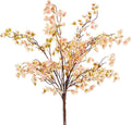 SITUMEIZI Artificial Cherry Blossom Branches Silk 40.58 Inch Faux Cherry Flowers Tall Stems for Home Wedding Bedroom Table Japanese Real Touch Vase Decoration(4Pcs,Champagne)