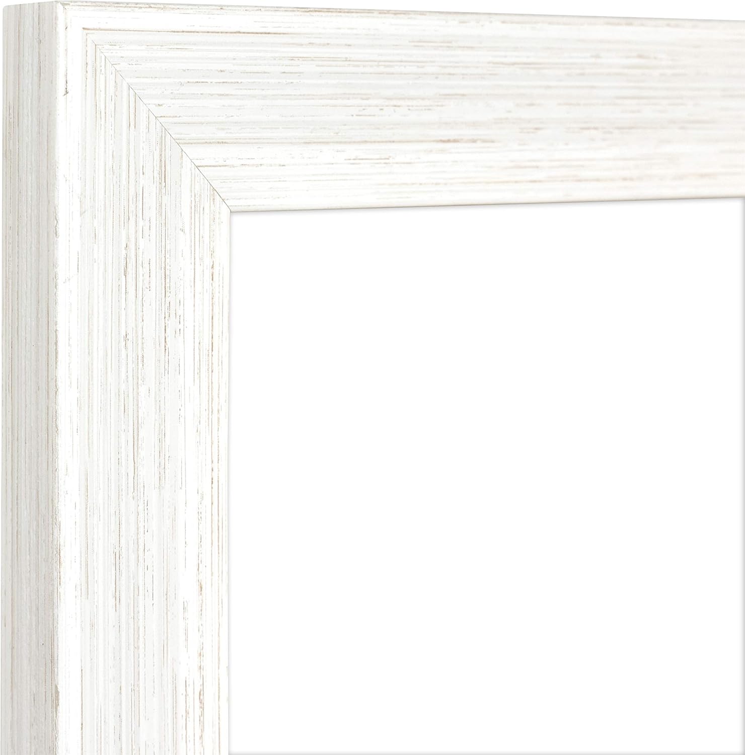 MCS Museum Poster Frame 18x24 White Woodgrain, Vertical & Horizontal Wall Hanging Large Picture Frame for Photos, Posters & Art Prints (1-Pack)
