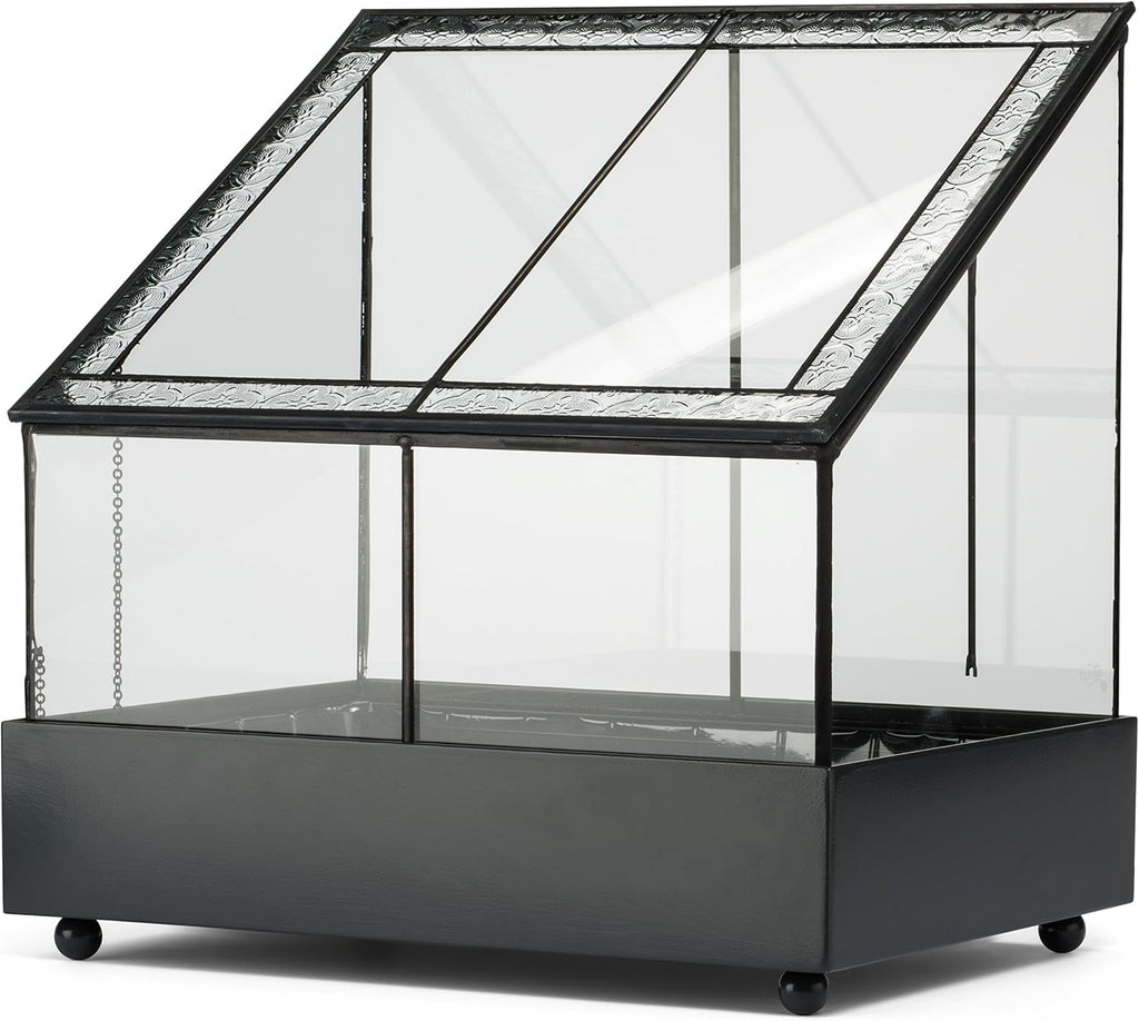 H Potter Terrarium Wardian Case Plant Container Succulent Planter Fairy Garden Display Case WAR153