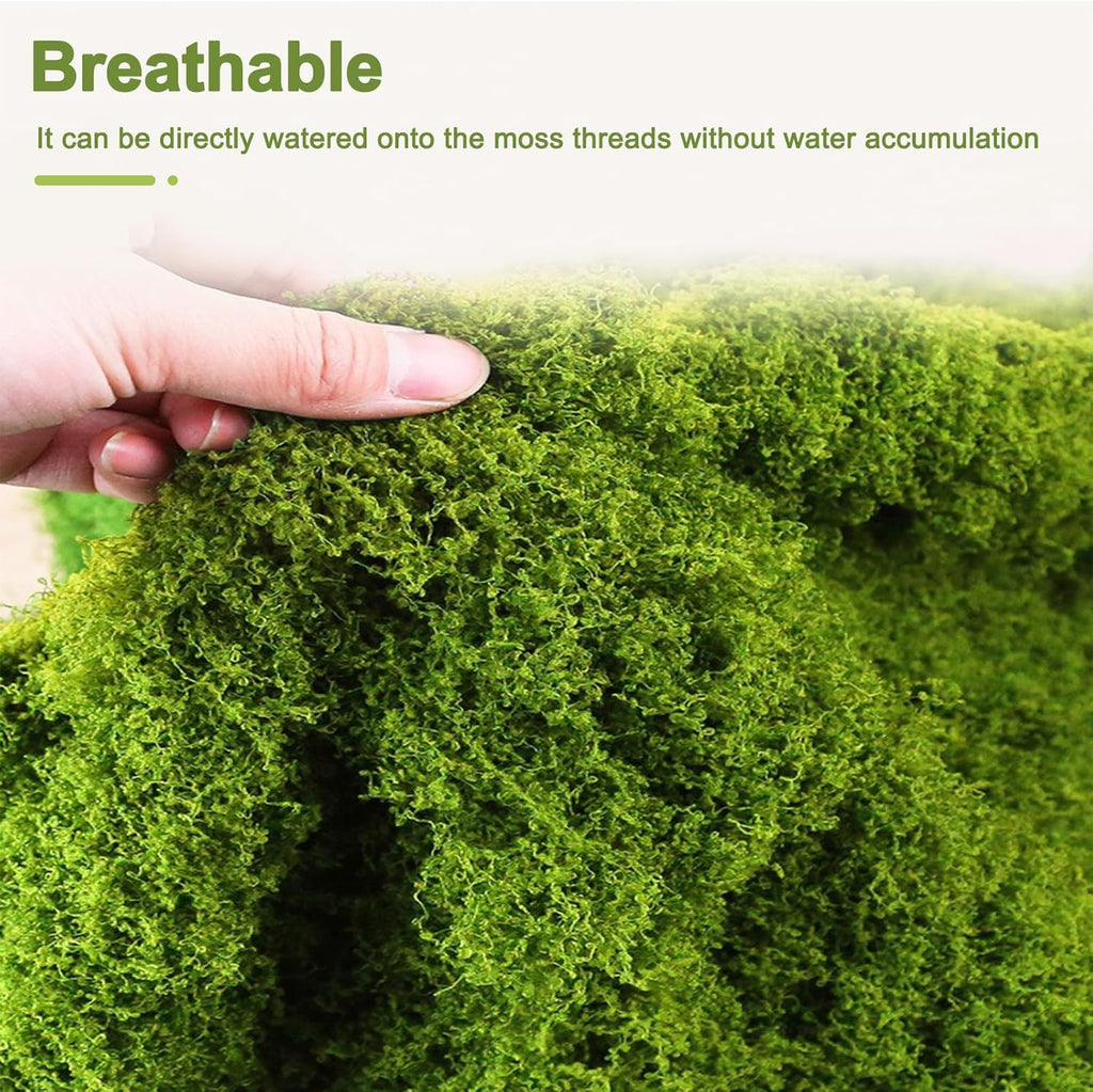 Artificial Moss Mat for Decoration Carpet Grass Wall, Natural Decorative for Plants Indoor with Base Fabric, 39.37 * 78.74 inch Artificial Moss Mat Suitable for DIY