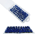 Woohome 53 Pcs DIY Miniature Flower Cluster Flower Vegetation Groups Cyan Static Grass Tufts for Train Landscape Railroad Scenery Sand Military Layout Model Miniature Bases and Dioramas