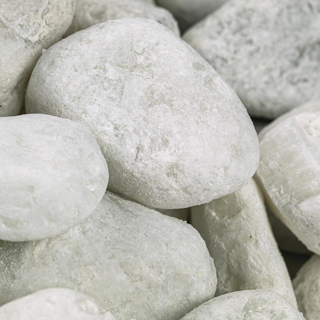 MSI Natural Decorative Tumbled White Pebbles, 1 Inch - 2 Inch, 40 lb. Bag