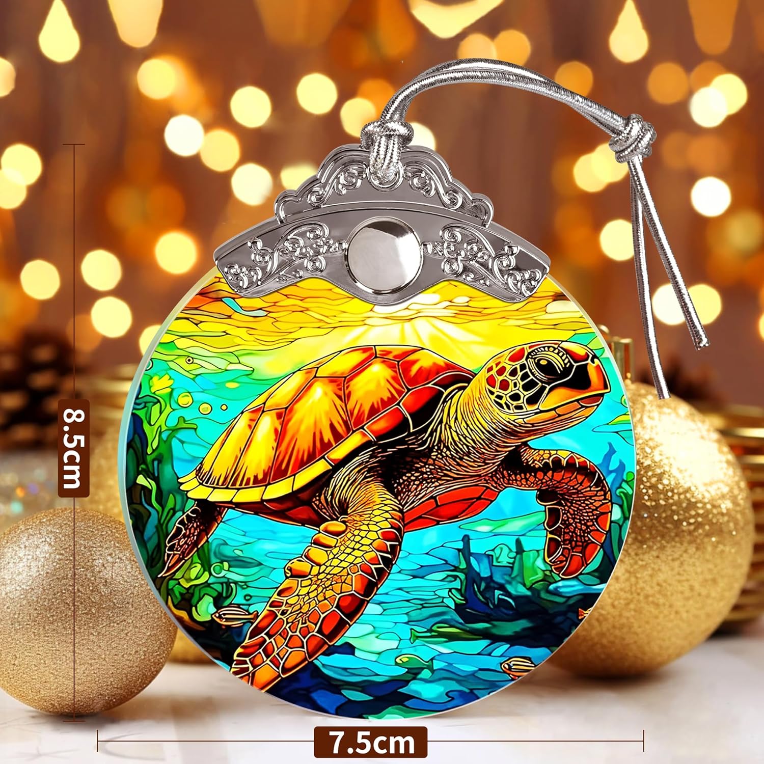 Sea Turtle Ornament - Christmas Keepsake & Stocking Stuffer - Turtle Gift