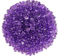 Glass Stones, 1Lb/460g Irregular Sea Glass Dercorative Rocks Non-Toxic Artificial Crystal Pebbles for Aquarium Decoration/Vase Filler/Table Scatter/Handcraft/Jewelry Making/Gems Display, Purple