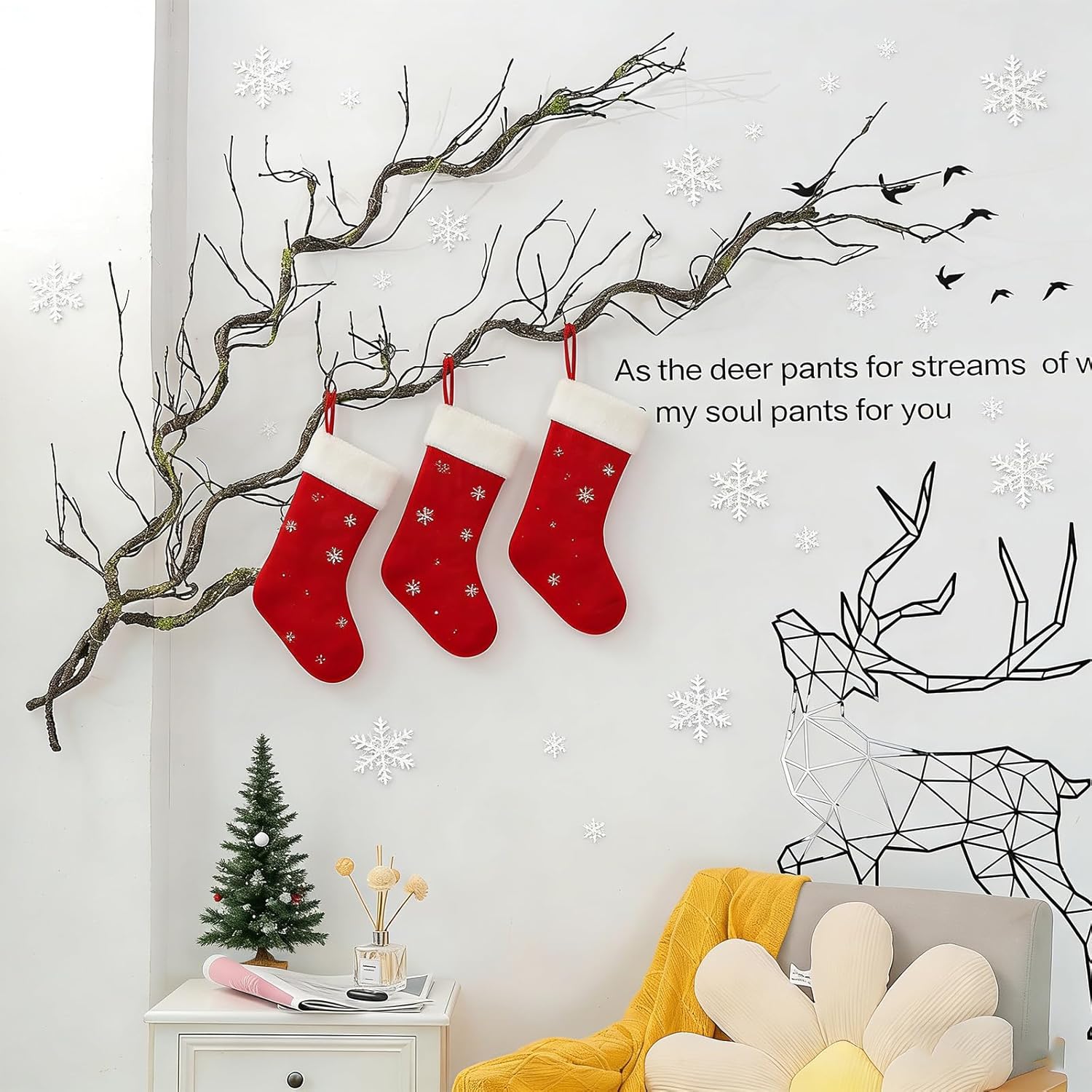 180cm/70.86in Bendable Artificial Tree Branches Vines Greenery Garland Rattan Fake Plants Twigs for Wall Hanging Moss Room Outdoor Wedding Archway Patio Jungle Christmas Front Door Mantel Decoration