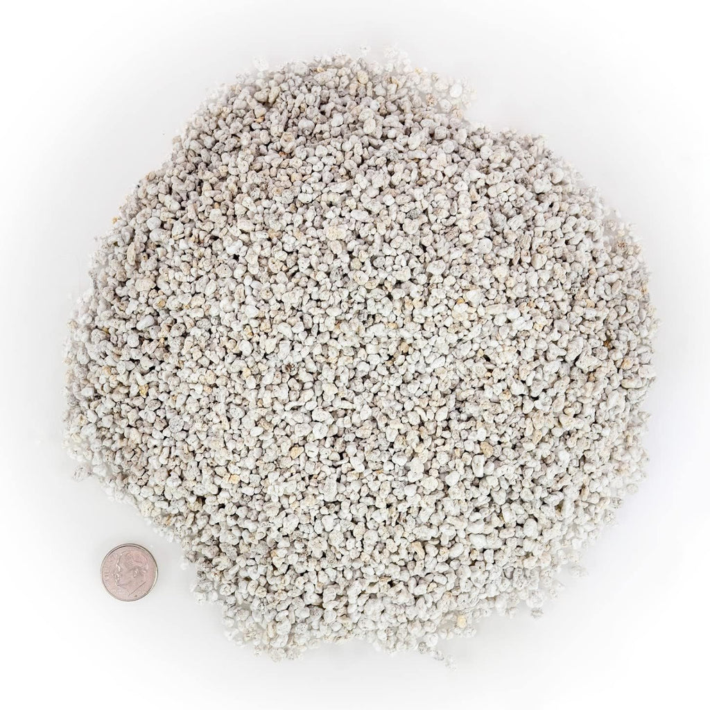 Premium Organic Perlite - (Made in Ukraine) Horticultural Soil Amendment for Indoor & Outdoor Container Plants for Drainage Management and Enhanced Growth - 4 Quart