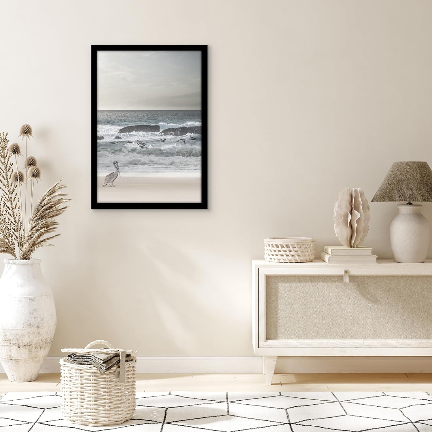 Americanflat 18x26 Poster Frame with Polished Plexiglass - Black Picture Frame - Wide Photo Frames Made of Engineered Wood for Vertical or Horizontal Wall Display - Epic Collection - Black