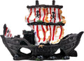 M2cbridge Antique Roman Column Ruins European Castle Aquarium Decorations Fish Tank Hideout Rocks (Striped Pirate Shipwreck)
