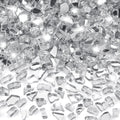 GasSaf 1/4 Inch Fire Glass Reflective Tempered Fireglass Cut Crushed FireGlass for Fire Pit, Fireplace, Replaces Existing Gas Logs & Lava Rocks (20 Pound)(Crystal Ice Reflective)