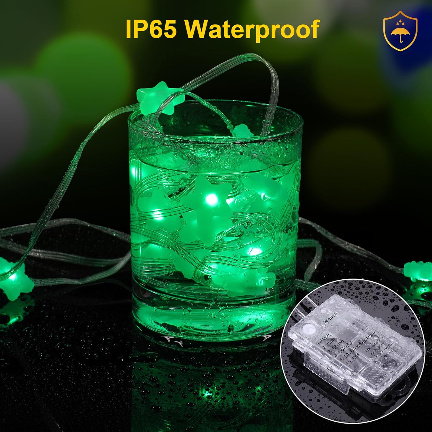 Fairy Lights Color Changing 16.5FT String Lights with Remote, 2-Pack Mini Star LED Twinkle Light USB Plug or Battery Powered for Indoor Outdoor Waterproof Party Garden Decoration