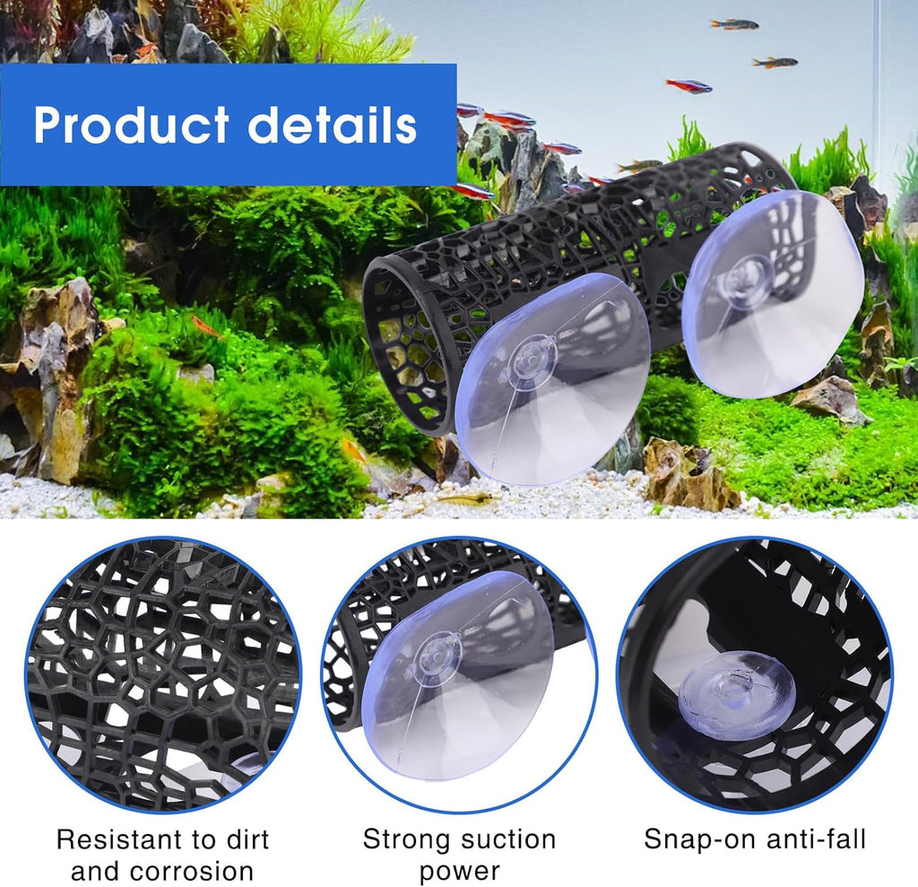 3 Pcs Betta Fish Hammock, Betta Fish Tunnel with Suction Cups and Plastic Plants Leaf for Aquarium Tank
