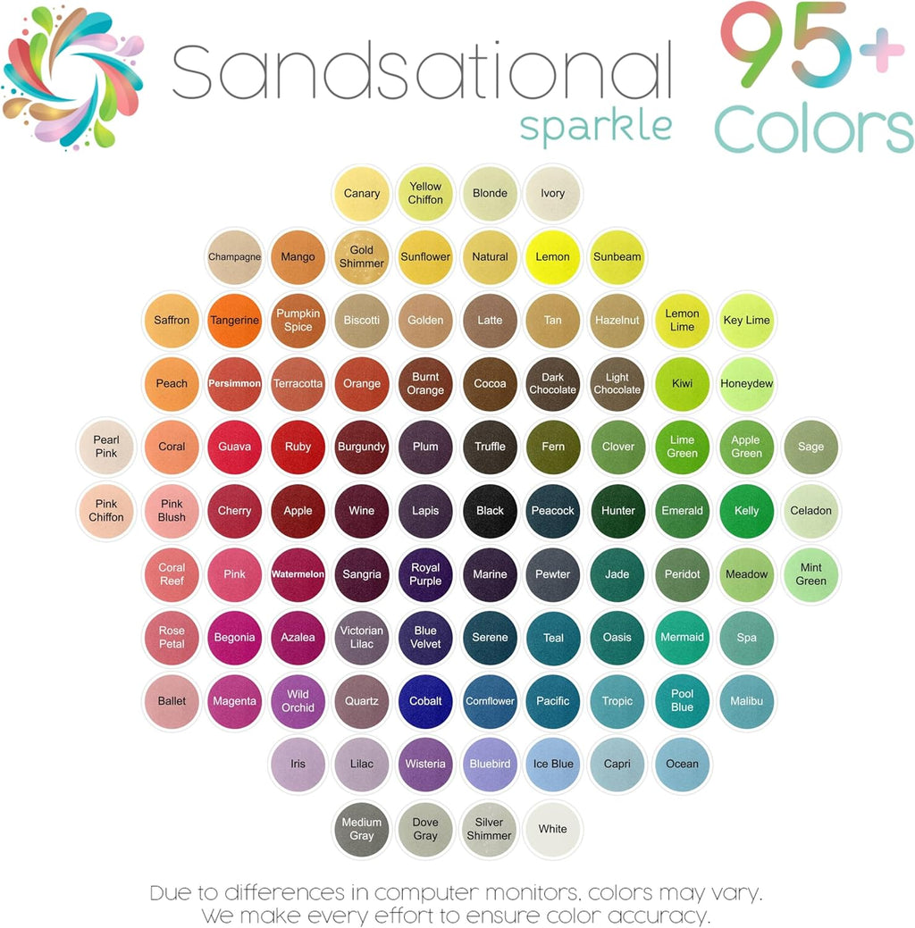 Sandsational Sparkle Ivory Unity Sand, 2 LB (32 oz), Colored for Weddings, Vase Filler, Home Décor, Craft, Aquarium, and More