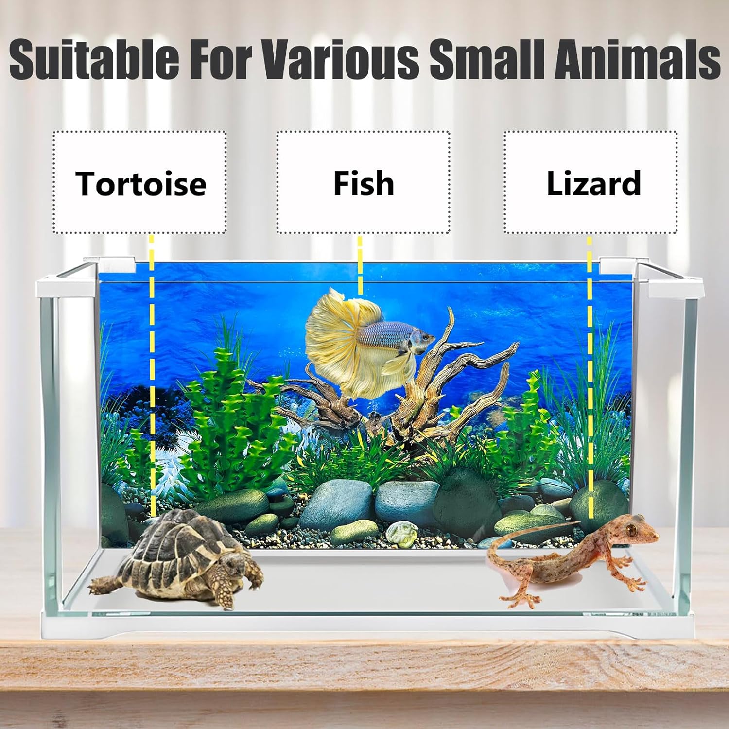 Aquarium Background Seabed Coral Rock Water Plants Fish Tank Backdrop 10 20 Gallon Fish Tank Background for Aquarium