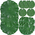 ZAUGONTW 12 Pieces Realistic Lily Pads Leaves, Artificial Floating Foam Lotus Leaves, Water Lily Pads Artificial Foliage Pond Decor for Pond Pool Aquarium Decoration