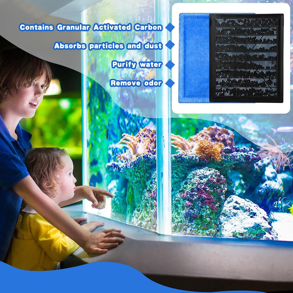 Preboun 16 Pcs Aquarium Filter Cartridge Compatible with AquaTech EZ Change #3 Fish Tank Filter Cartridge Compatible with AquaTech 30-60/20-40 Gallon Fish Tank Power Replacement