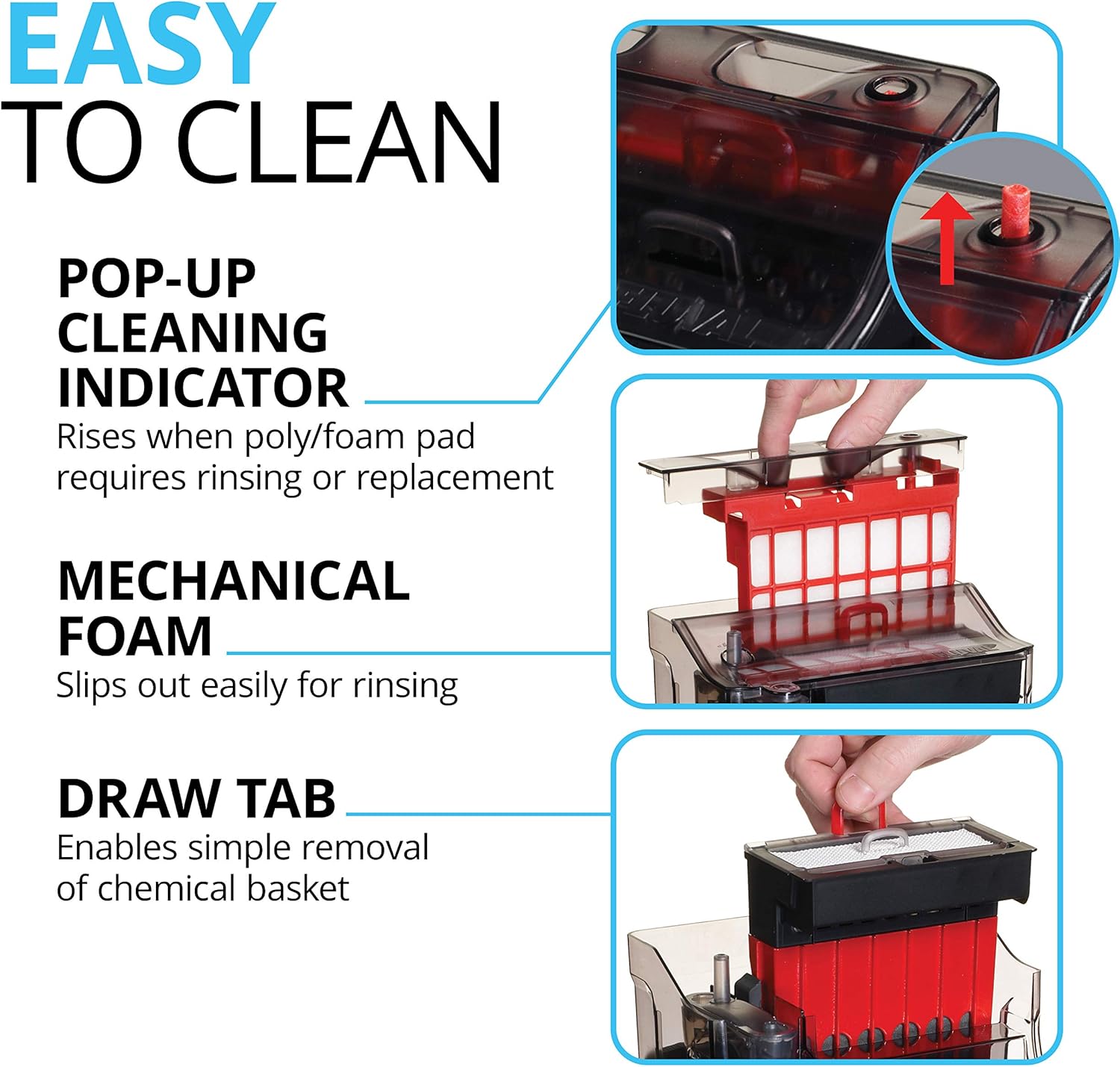 Fluval C3 Power Filter, Fish Tank Filter for Aquariums up to 50 Gal.