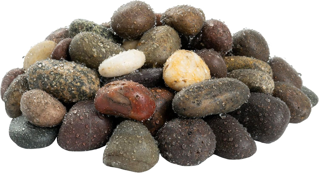 MSI Decorative Polished Mixed Pebbles, 0.8 inch- 1.2 inch, 40 lb. Bag (55 Bags/Pallet)
