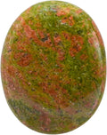 Amazing Gemstone Unakite Crystals and Healing Stones - Large Palm Stone Crystals Piedra - Crystal for Good Luck, Balanced Positive Energy, Meditation - Unique Stocking Stuffers Gifts for Women, Men