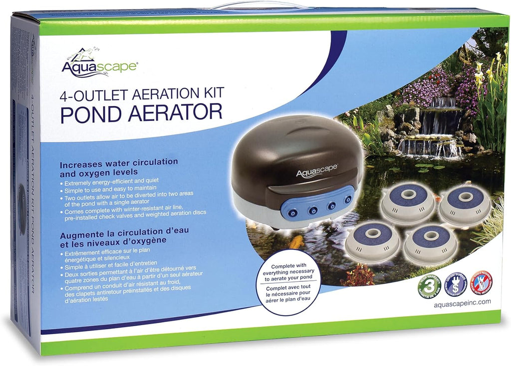 Aquascape 75001 Pond Air 4 (Quadruple Outlet Aeration Kit)