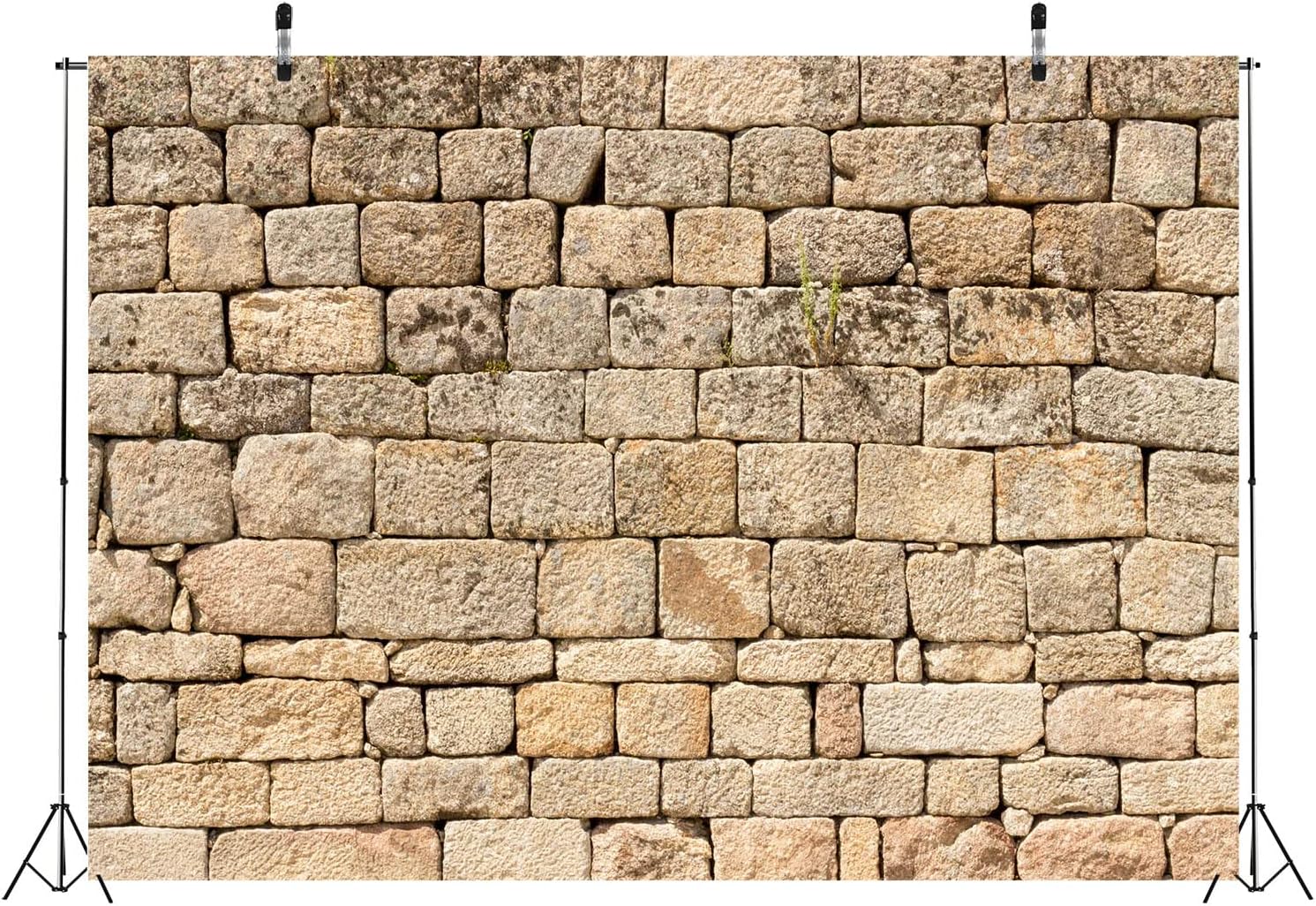 BELECO 8x6ft Vintage Brick Wall Backdrop for Photography - Textured Brick Stone Background for Studio Booth Photo Props and Party Decorations