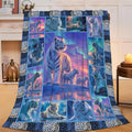 White Tiger Throw Blanket White Tiger Stuff Gifts for Kids Girls Boys Adults Women Men Soft Cozy Warm Plush Fluffy Fuzzy Fleece Blanket Decor 40''X50''