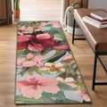 Liora Manne Marina Low Profile Durable Indoor/Outdoor Woven Rug- Tropical Floral Multi 1'11" x 7'6"
