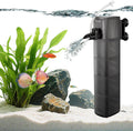 Internal Fish Tank Filter with 4-Stage Biochemical Sponge Filtration, 18W Adjustable Water Flow Submersible Aquarium Filter Pump for 40 ~ 80 Gal Freshwater or 35 ~ 50 Gal Saltwater, TC-2000C(290GPH)