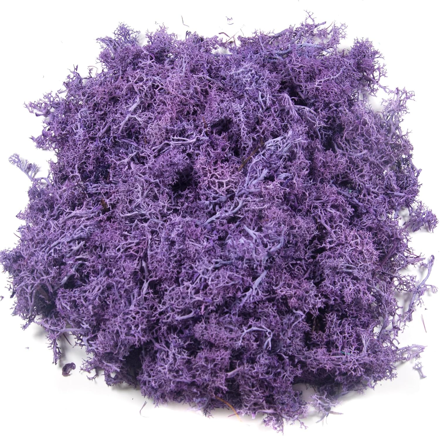 3.5 oz Artificial Moss for Plants Indoor, Fake Moss Preserved Reindeer Moss for Centerpieces Decor,Faux Moss for Moss Decor Home Decor Potted Plants Crafts Wedding Wall Decor(Purple)