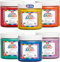 Hygloss Colored Sand for Crafts – 6 Assorted Colors – 6-Ounce – Vibrant Colorful Fine Sensory Play Sand Art Kits for Kids – Classroom Activities for Children 3 4 5 6 7 8 9 10 11 12 – Safe for Ages 3+