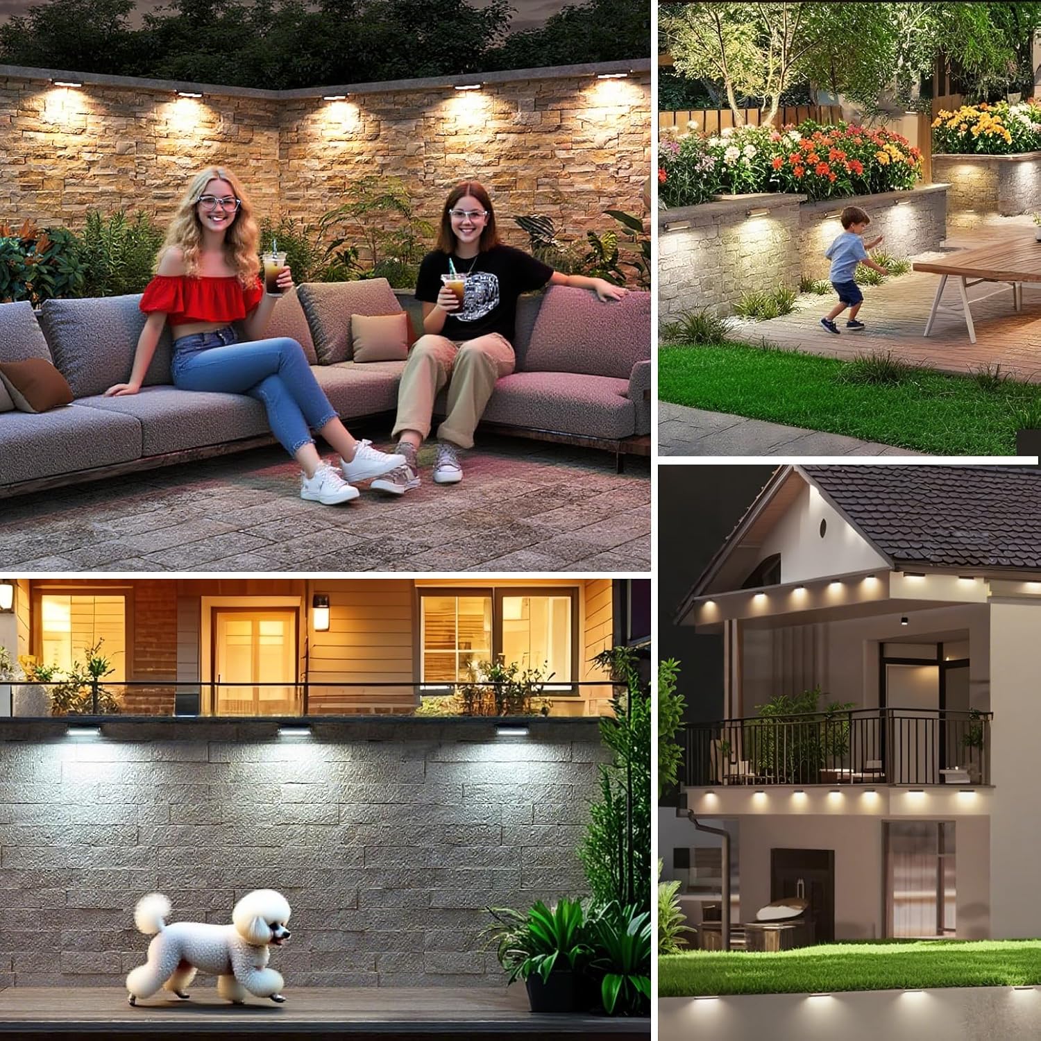 7 Inch LED Retaining Wall Light, 5W Hardscape Paver Light 5CCT 2200K-5000K Tunable White, 12-24V Low Voltage Outdoor Step Light, 270° Rotatable ETL Listed Landscape Lighting for Patio, Deck, Stairs