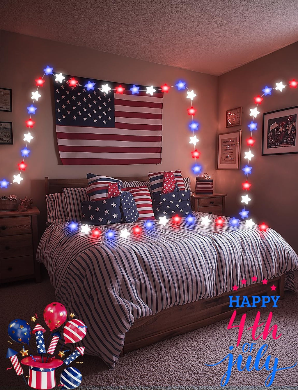 Smart Star Fairy Lights Plug in, 33Ft 16 Million Color Changing String Lights RGB Built in Chip APP & Remote Control DIY Music Sync Twinkle Light for Bedroom Christmas Decoration Christmas Gift