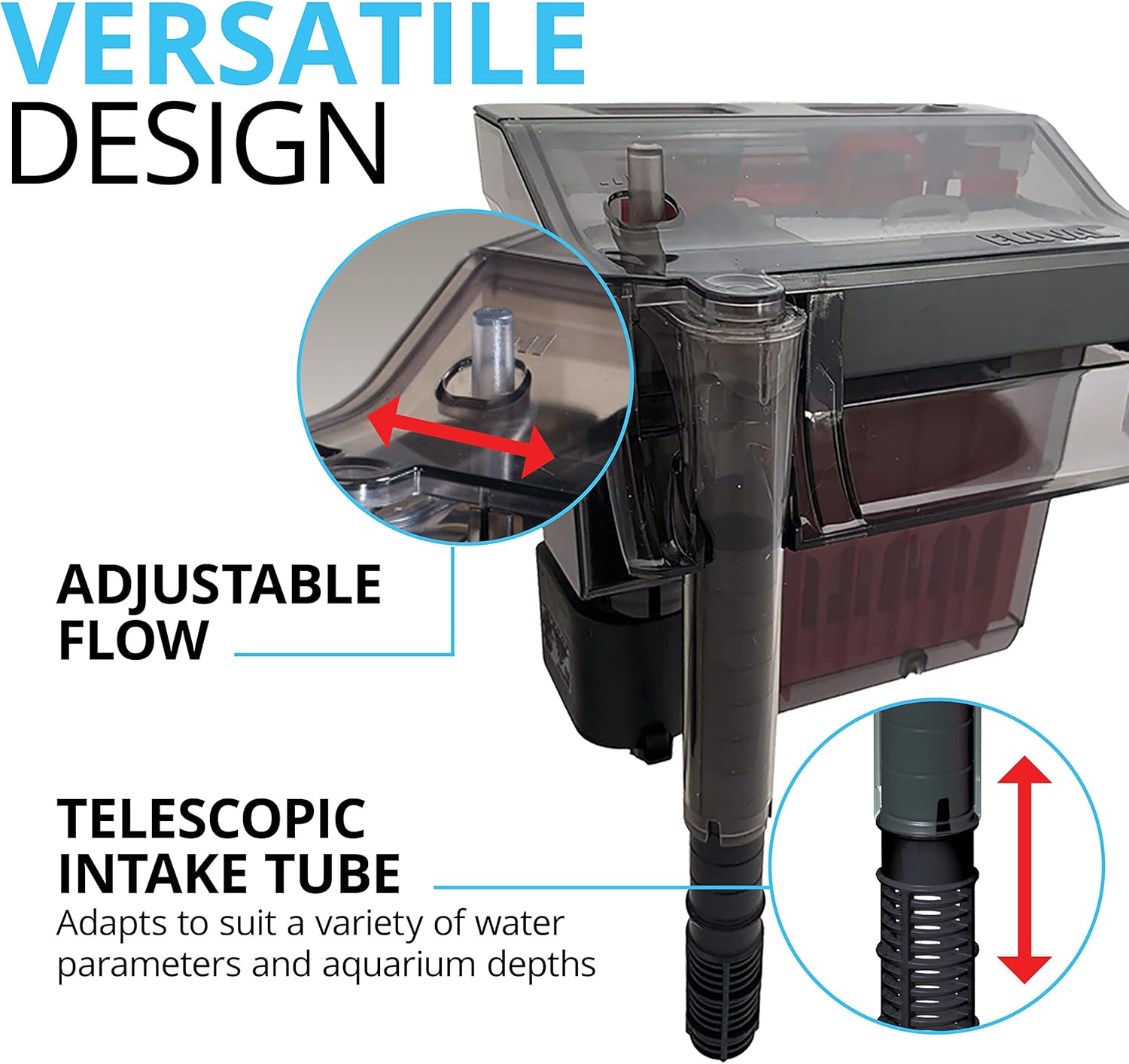 Fluval C4 Power Filter, Fish Tank Filter for Aquariums up to 70 Gal.