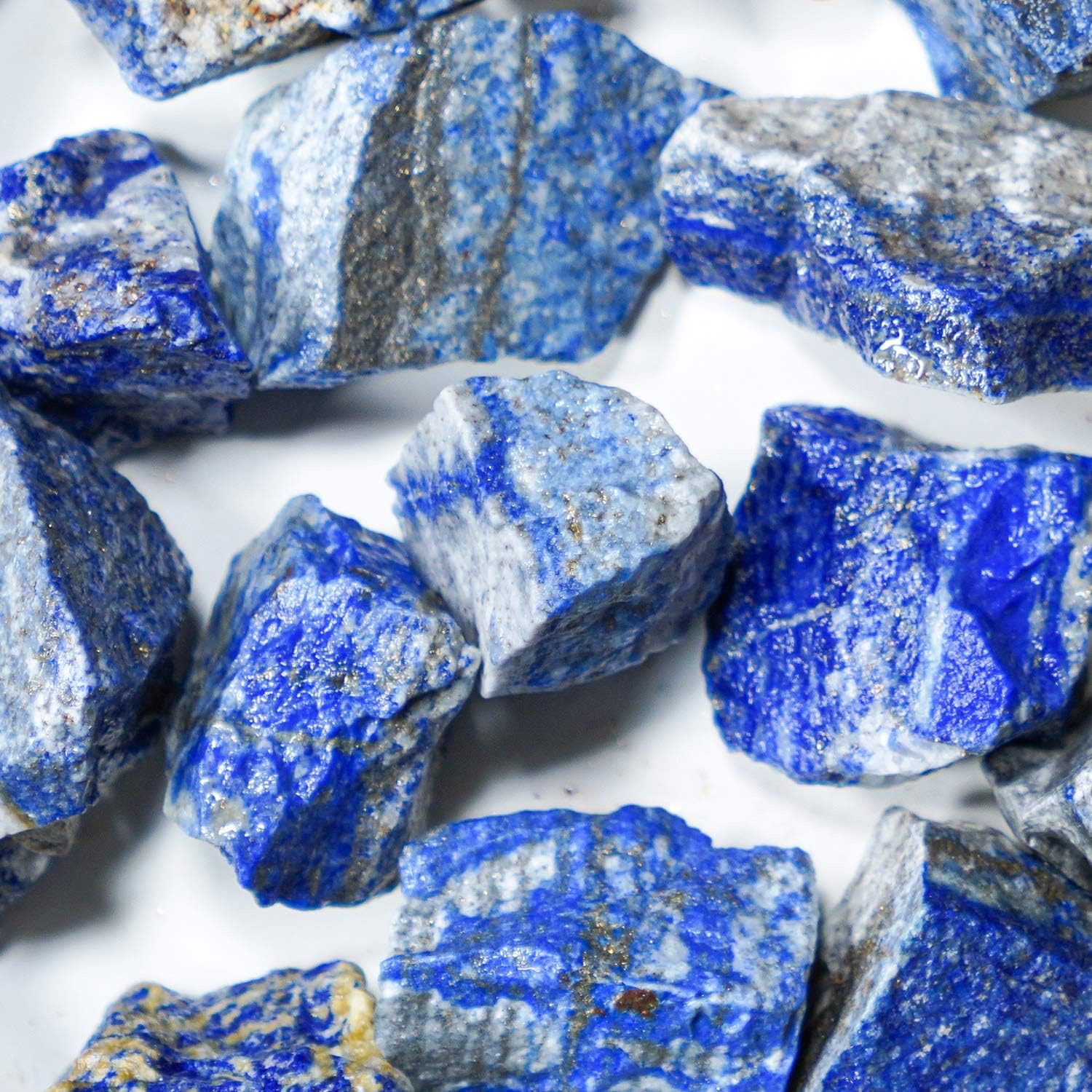Crystal Allies 1 Pound Bulk Rough Lapis Lazuli Reiki Crystal Healing Stones Large 1"