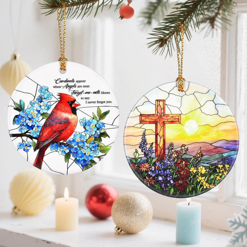 Cardinal Christmas Ornament, Christmas Tree Ornaments, Keepsake Ornaments, Holiday Decor, Cardinal Gift, Remembrance or Memorial Gifts, Sympathy Gifts for Loss of Loved One