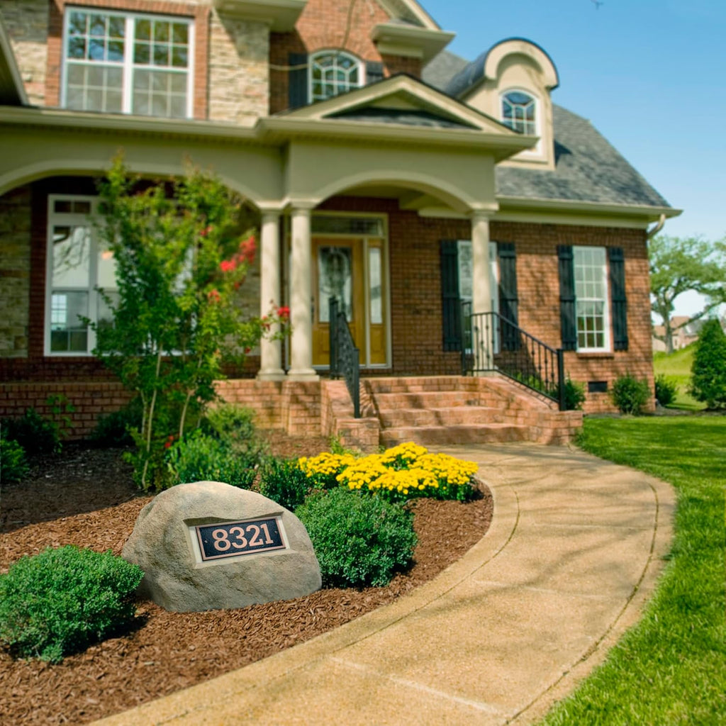 Deckorators 31 inches x 27 inches x 16-1/2 inches Gray Address Landscape Rock