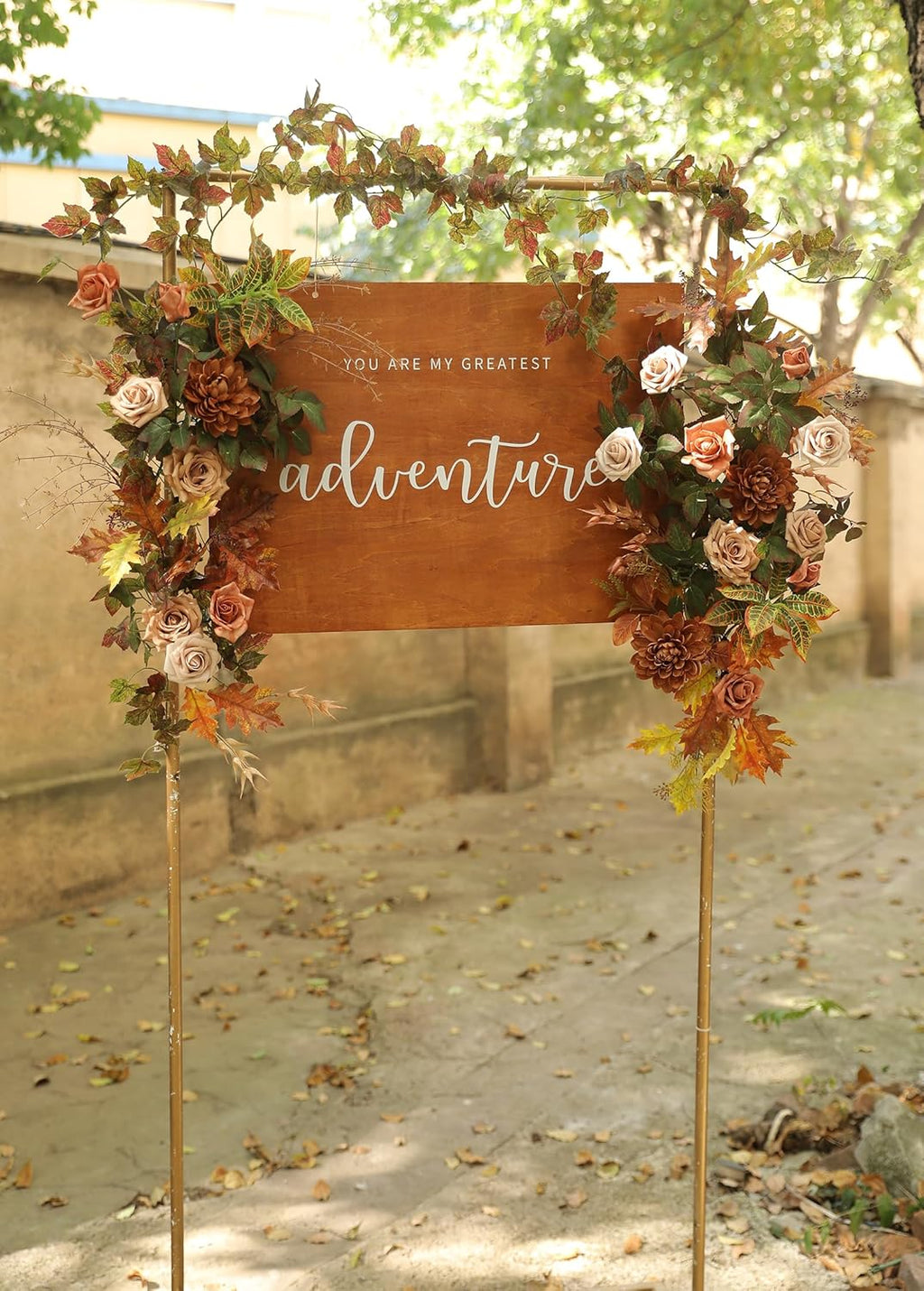 Artificial Flowers Combo Box Set Dusty Coffee Color Flower Leaf with Stems for DIY Wedding Bouquets Centerpieces Baby Shower Party Home Decorations