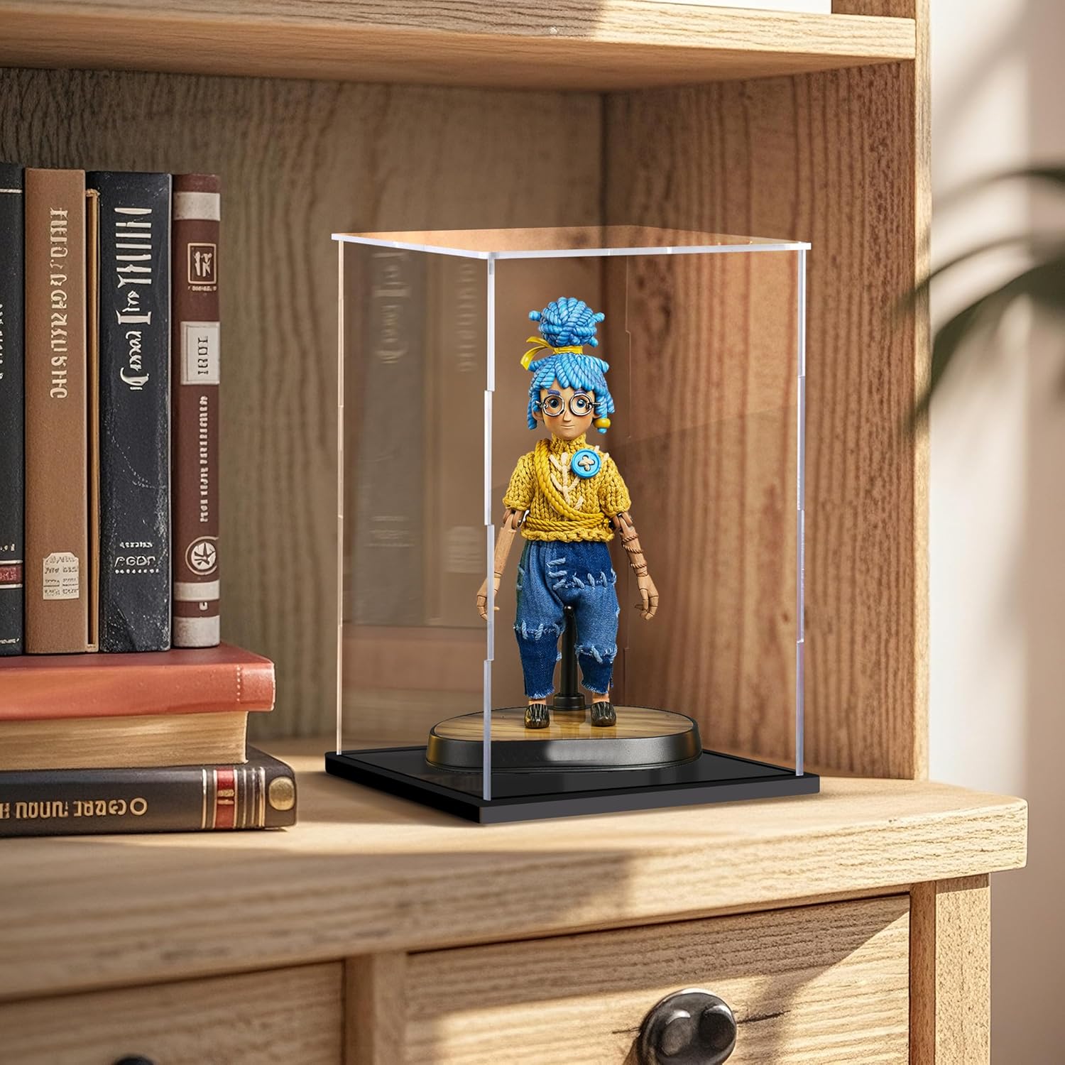 Clear Acrylic Display Case for Lego Assemble Collectibles Acrylic Box Alternative Protective Display Case for Action Figures Home Hobby (14x10x6 inch; 35x25x15 cm)