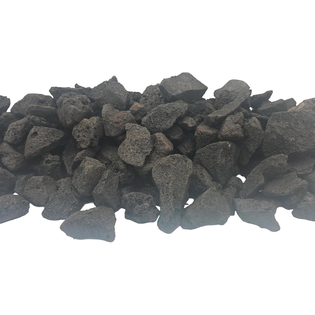 Black Lava Rocks 18-20LB Bag | 1–3 Inch | Natural Volcanic Stones for Landscaping, Pathways, Borders, Mulch, Aquariums, Hydroponics & Zen Gardens | Covers 0.5 Cu Ft