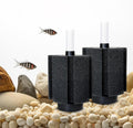 2 Pcs Aquarium Sponge Filter with Ceramic Media and Bubble Diffuser, Quiet Fish Tank Sponge Filter 50-80 Gal for Breeding Fry Betta Shrimp Fish Tank