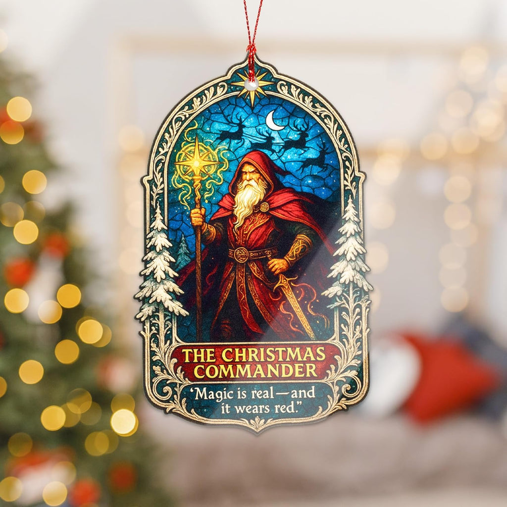 Funny Christmas Ornament 2025 – Book Lover Magic Christmas Ornament - Santa Ornament – White Elephant Gifts - Xmas Tree Funny Decoration