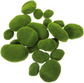 CORHAD 20pcs Realistic Artificial Mossy Stones Green Moss Rocks Rocks for Terrarium Moss Wall Decorative Balls DIY Micro Landscape