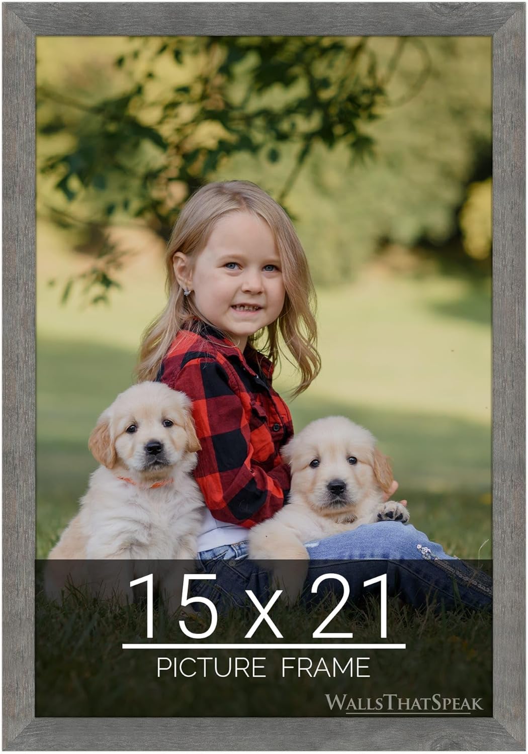 wallsthatspeak 15x21 American Barn Picture Frame for Puzzles Posters Photos or Artwork