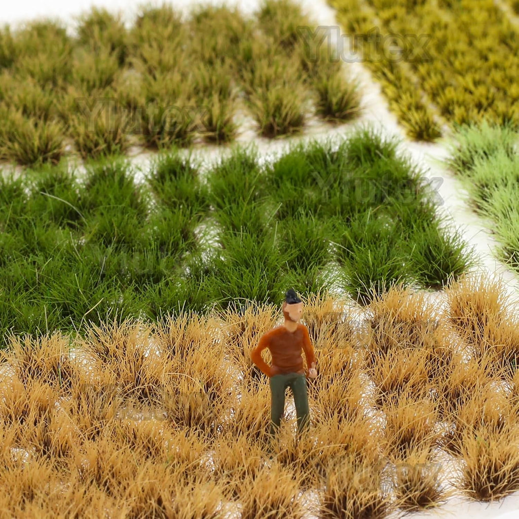 332-Piece 8mm Tall Diorama-Flowers-Grass Point Leaf Miniature Static-Grass for Model-Train-Scener Wargaming-Terrain ，Dioramas & DIY Crafts