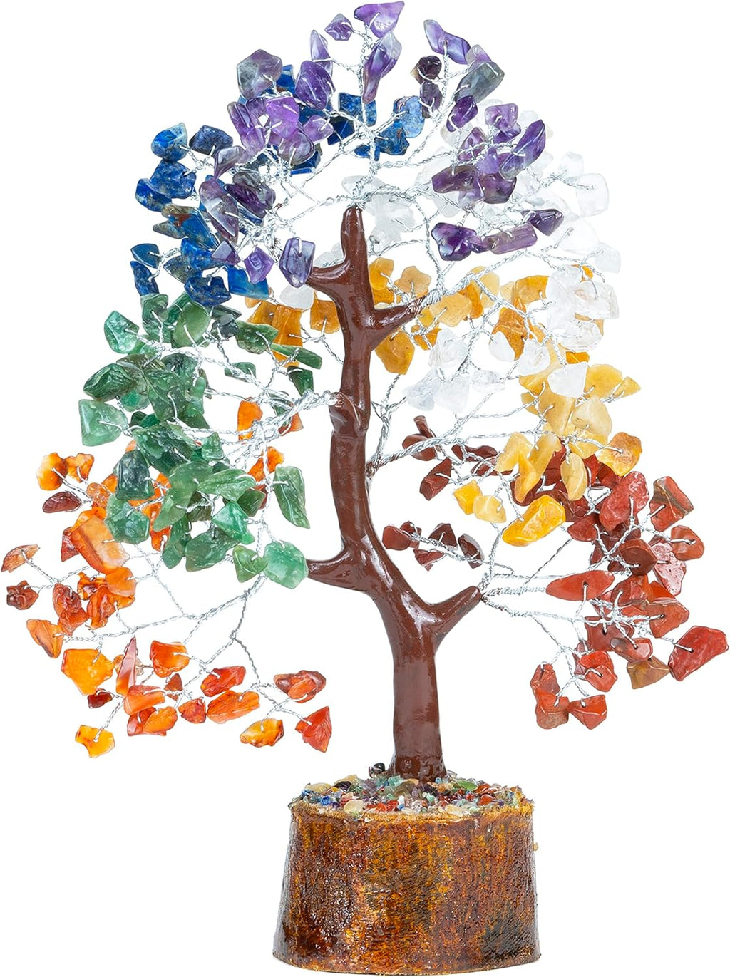 Crocon Seven Chakra Crystal Tree of Life Chakra Bonsai Tree for Room, Office & Bedroom Decor Spiritual Gift Meditation Birthday Gift for Women Mom Sister Housewarming Gifts Home