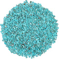 SUNYIK Howlite Turquoise Tumbled Chips Stone Crushed Pieces Irregular Shaped Stones 1pound(about 460 gram)
